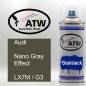 Preview: Audi, Nano Gray Effect, LX7M / G3: 400ml Sprühdose, von ATW Autoteile West.